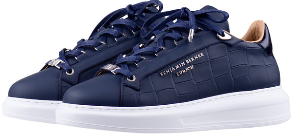 BNJ ACHILLE NAVY MATT CROCODILE